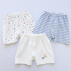 детские штаны 3条装新款儿童竹节棉短裤 男宝宝纯棉薄3分裤居家外穿打底平口裤