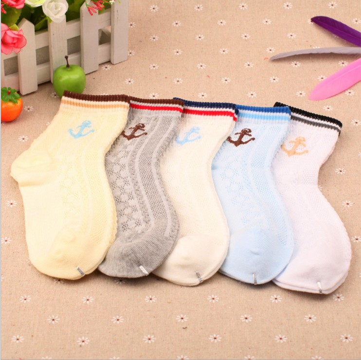 Của nam giới và phụ nữ vớ mùa xuân và mùa hè mô hình vớ lưới cotton cô gái bé sơ sinh cotton phần mỏng trong ống mà không có xương