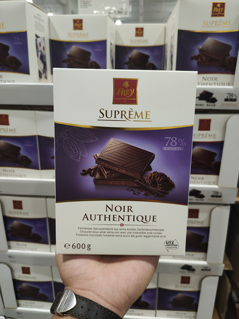 Open city guest costco Switzerland imports Frey flying Riel 78% black chocolate mini block 600g pure