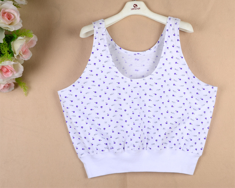 Mùa hè trung niên ngắn vest đồ lót nữ cotton kích thước lớn cũ áo ngực mẹ dây đeo vest mỏng - Áo vest áo lót nâng ngực