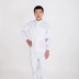 Nhà máy thực phẩm overalls thiết lập chế biến trắng bảo hiểm lao động tùy chỉnh nam giới và phụ nữ nhà máy không bụi quần áo vệ sinh nhà xưởng nữ chống bụi quần kaki Bộ đồ