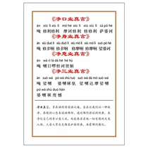 Net mouth industry Dharani plastic seal 6 inch clean body industry curse net meaning Buddhism