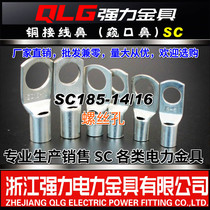 (Powerful hardware) Mouth and nose short copper nose copper wire ear copper terminal block SC185-14 16 square meters
