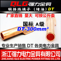 (Powerful hardware) National standard A grade copper nose copper terminal copper connector DT-300mm2 square