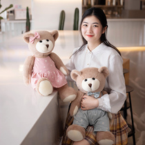 Couple bears A pair of plush toys Wedding dolls Wedding gifts Bed newlywed press bed dolls a pair of dolls