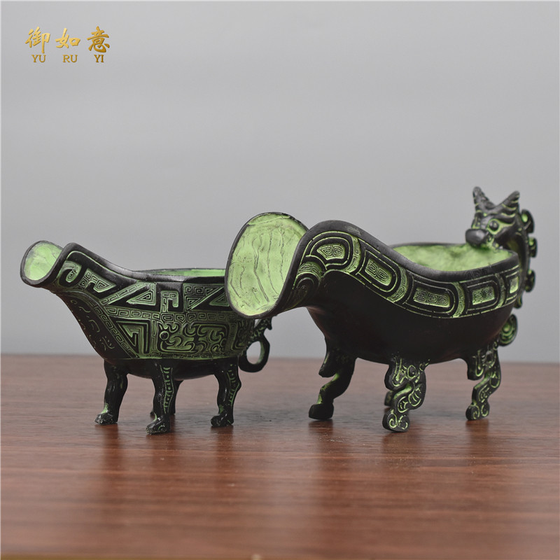 Imitation ancient bronzes craftsmanship gift hem bronze Comeback Ancient Wali to scoop up water and Home Wedding Film and TV props