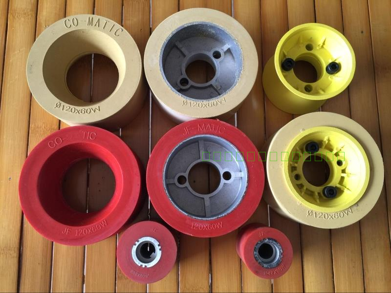Carpentry feeding machine accessories feeding machine feeding wheel Taiwan bette rubber wheel press wheel 120X60X35