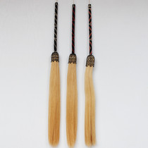 High-grade Tai Chi Dust Horse Tail Braided Handle Pony Tail Faun White Horsetail Hair Delivery Bag