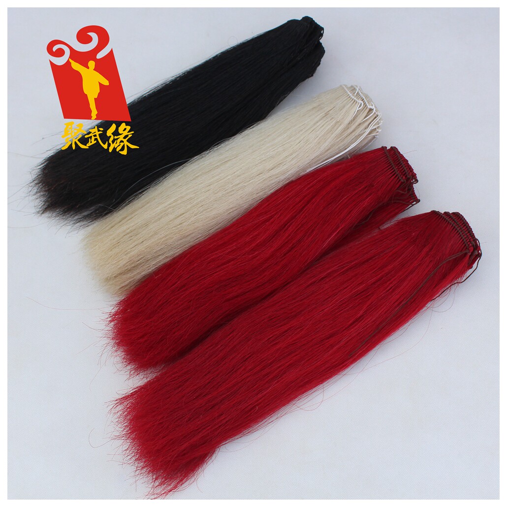 Factory direct sales of new ponytail gun cherry red tassel gun gun cherry real ponytail gun cherry overlord gun cherry lengthened and thickened