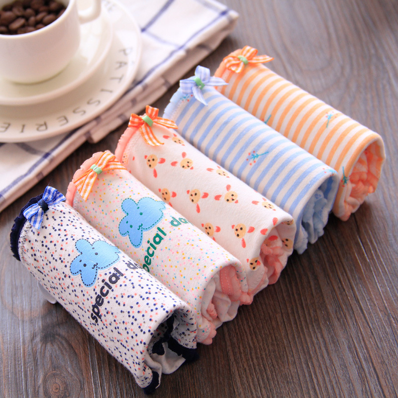 5 món quà đóng hộp đồ lót bằng vải cotton cho phụ nữ quần short đáy quần nữ gợi cảm cỡ lớn nữ sinh mới quần lót cotton
