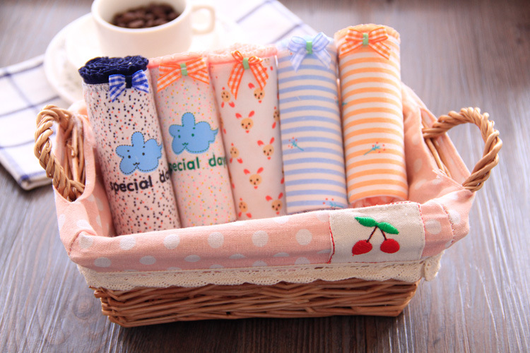 5 món quà đóng hộp đồ lót bằng vải cotton cho phụ nữ quần short đáy quần nữ gợi cảm cỡ lớn nữ sinh mới quần lót cotton