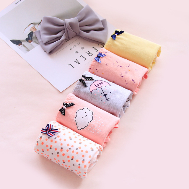 5 hộp quà, đồ lót nữ, quần short cotton cỡ lớn, quần short trẻ em lớn, quần lót nữ, bộ sưu tập lớn của học sinh do lot nu