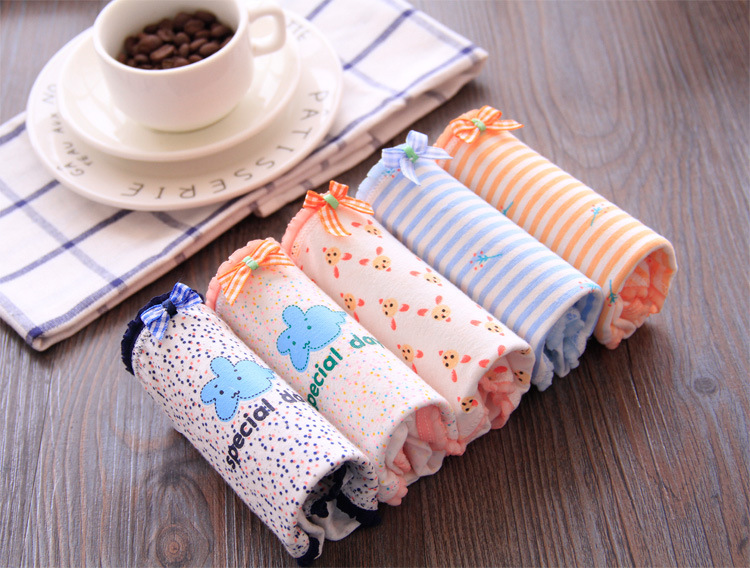 5 món quà đóng hộp đồ lót bằng vải cotton cho phụ nữ quần short đáy quần nữ gợi cảm cỡ lớn nữ sinh mới quần lót cotton