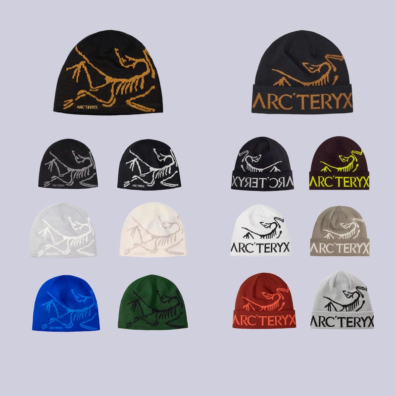 Arcteryx Bird Head/Word Logo Embroidered Knitted Beanie Hat