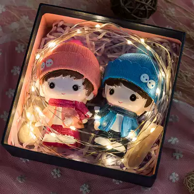 Table white gift for boyfriend special creative romantic girlfriend girlfriend birthday couple doll wedding