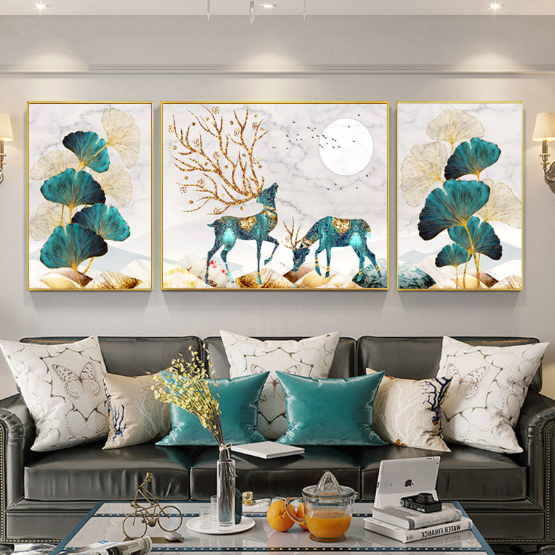 Diamond painting 2022 new drilling and dry luxury triple painting European hand - pasted brick crystal embroidery living room