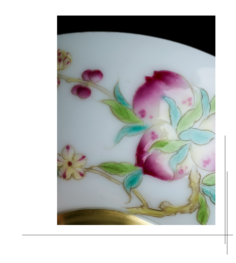 Kung fu tea cup master cup sample tea cup jingdezhen ceramic powder enamel hand - made pure hand - made tea light single white porcelain
