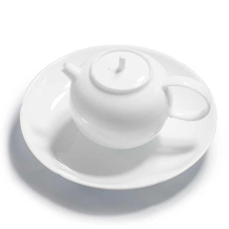 Sweet white white CiHu bearing dry terms ceramic a pot of tea adopt Japanese household pot pad tea accessories tea pot tray