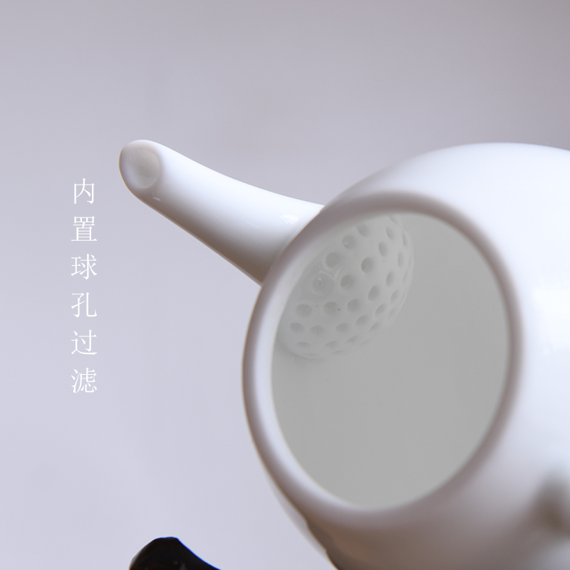 Sweet white CiHu kung fu tea pot small single pot of jingdezhen ceramic Japanese tea xi shi pot of tea, tea sets