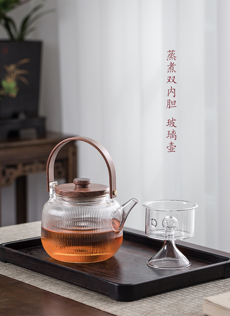 Electric TaoLu boiling tea suit small tea stove to boil tea ware glass teapot web celebrity steaming kettle single pot cooking