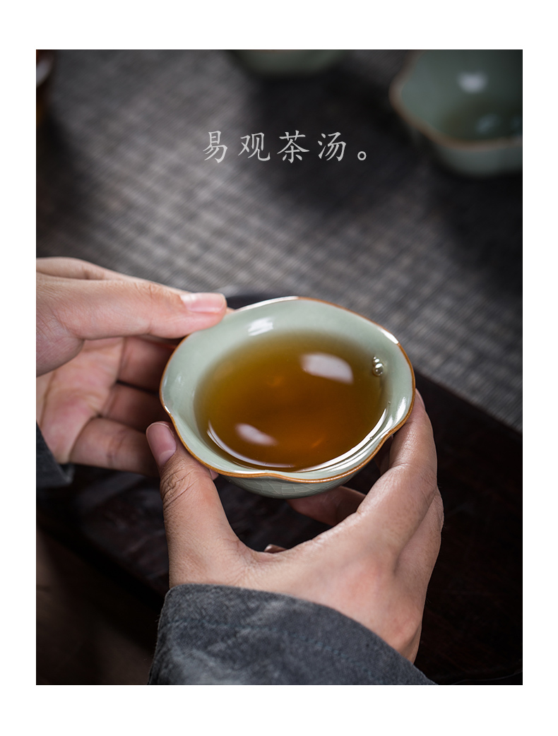 Open the slice your up kung fu tea cups can raise the master cup single cup sample tea cup creative manual single single ceramic tea set