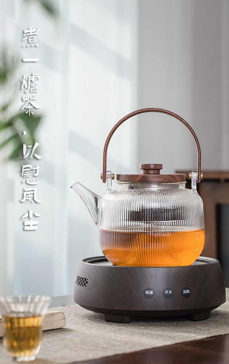 Electric TaoLu boiling tea suit small tea stove to boil tea ware glass teapot web celebrity steaming kettle single pot cooking