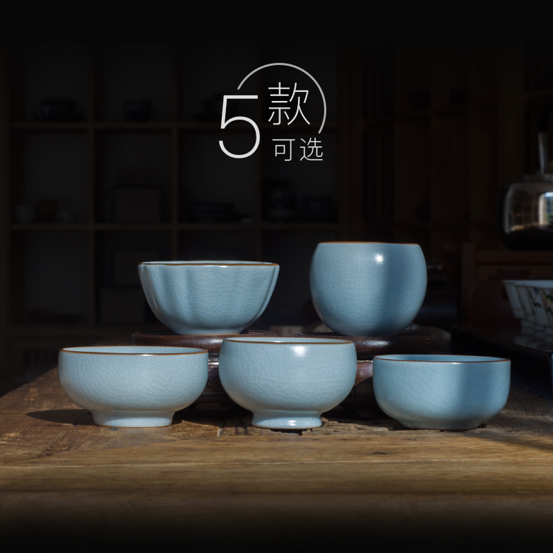 The porcelain cup sample tea cup kung fu master cup single cup your up CPU open piece of jingdezhen ceramic tea set celadon lamp cup