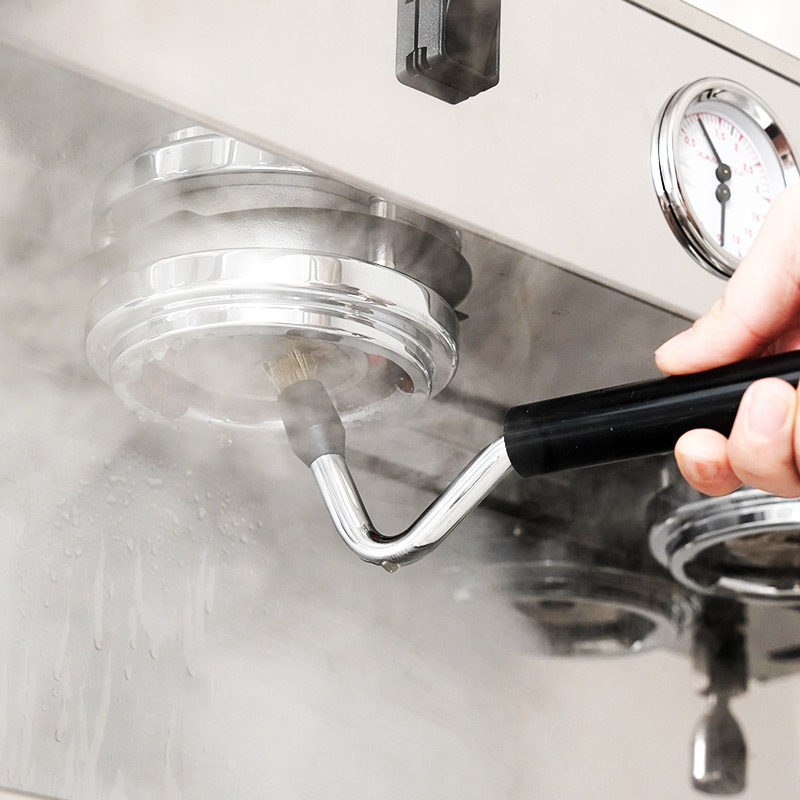 Coffee machine cleaning brush Commercial punching and cooking head cleaning residue professional long handle high-pressure steam type cleaning appliance