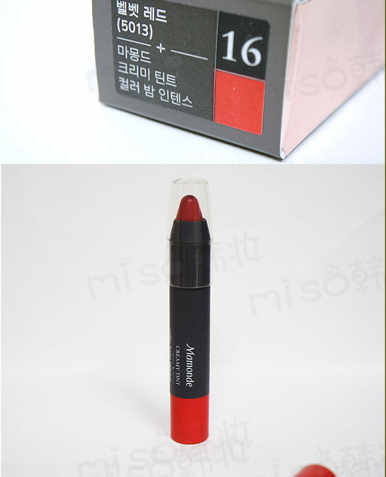 Hàn quốc Mamonde Giấc Mơ Trang Điểm Son Môi 20 Đậu Dán Màu Tim Crayon Son Môi Số 11 New Lip Men Matte Matte black rouge cream matt rouge 2