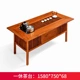 Đồ nội thất phòng trà bằng gỗ gụ Bàn trà mới của Trung Quốc và ghế kết hợp gỗ rắn hedgehog màu đỏ Bàn trà gỗ đàn hương pha trà bàn nghệ thuật Bàn cà phê Kung Fu - Bàn trà