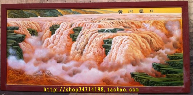 (Hongtaisheng lacquerware) Shanxi Pingyao lacquerware screen hanging decoration Shanxi Hukou financial source Guangjin opening ceremony