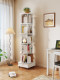 Rotating Bookshelf 360-Degree Floor-Standing Multi-Layer Storage Rack Bedroom Living Room Children's Picture Book Rack Movable Storage Shelf