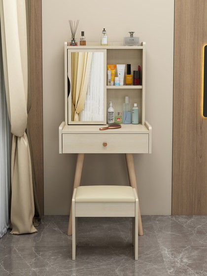 Dressing Table Bedroom Storage Cabinet Integrated Economical Multifunctional Dressing Table Mirror Modern Simple Small Apartment Dressing Table