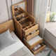 All Solid Wood Nordic Dressing Table Storage Cabinet Integrated Bedroom Small Flip-Top Dressing Table Mini Bedside Table Dressing Table