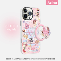 Mobile internet celebrity all-inclusive new model 16 creative 12 applicable mobile phone accessories tea party 15plus female iPhone16Promax