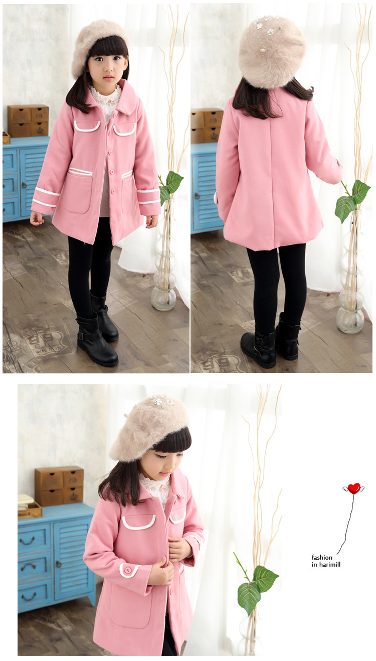 Manteau pour fille en mélange - Ref 2161671 Image 10