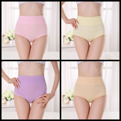 4 trang phục womens bông eo cao chất béo MM sexy đồ lót để nhận ấm bụng cung điện lớn quần đang tam giác nâng quần cơ thể hip mùa hè.