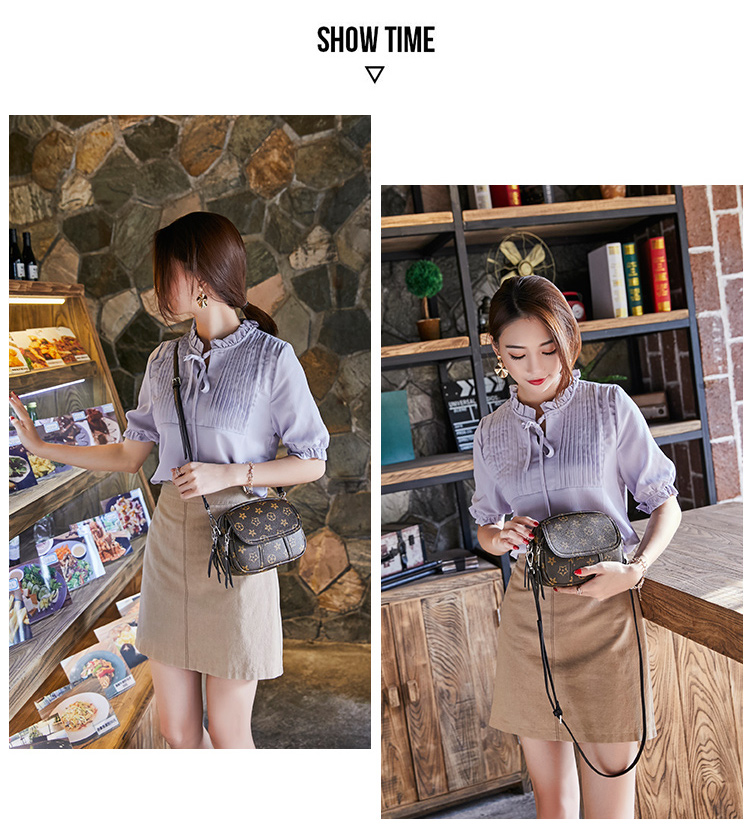 Túi xách nữ 2019 mới thời trang retro phiên bản Hàn Quốc của túi đeo chéo vai hoang dã nhiều lớp mini túi xách vuông - Túi xách nữ túi xách furla