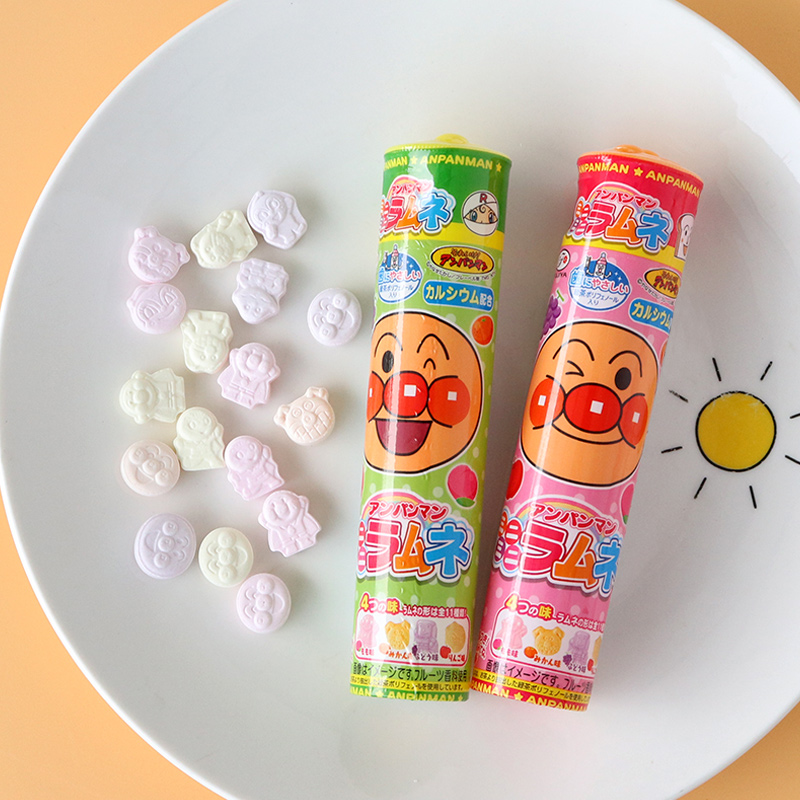 Japanese Anpanman calcium tablet tooth protection candy fruit flavor children's nutrition is the best imported snack to prevent tooth decay
