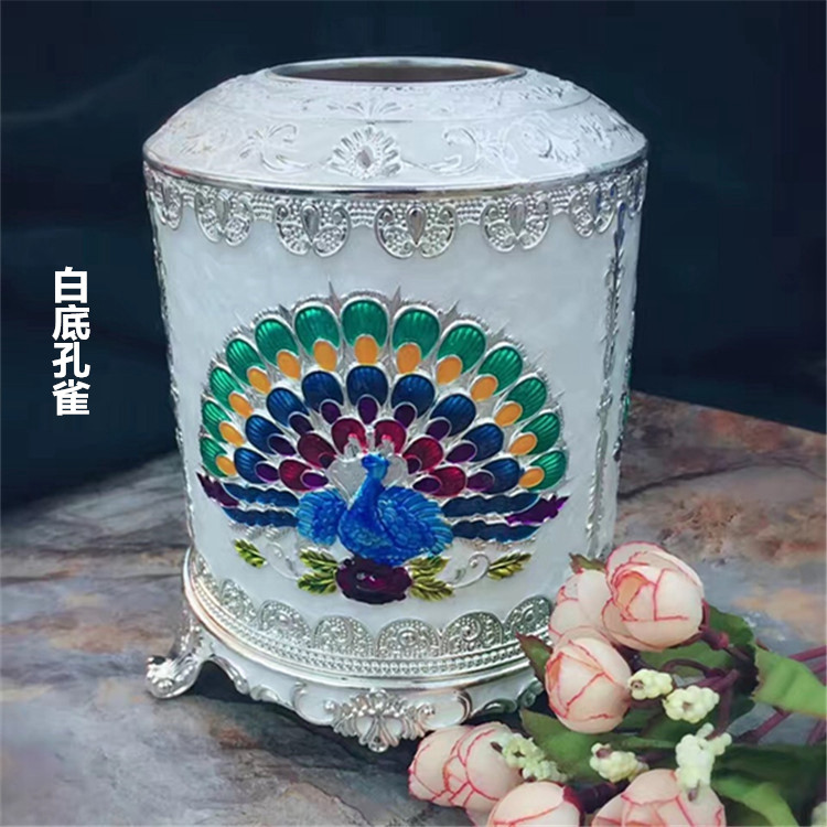 Hộp giấy lưu trữ hộp gia đình thiết bị lưu trữ hộp lưu trữ mô dọc hộp thủ công châu Âu hộp nhựa 1kg