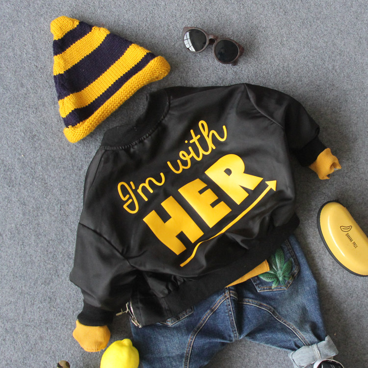 Spring and autumn new tide children wear jackets on both sides of the jacket Boys and girls baby cartoon print double zipper shirt tide