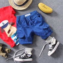 2021 summer new childrens workwear multi-pocket shorts boys and girls baby five-point pants casual shorts