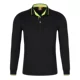 Черный фруктовый зеленый воротник (длинные рукава)