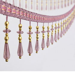 European-Style Popular High-End Curtain Accessories, Decorative Lace, Tassels, Decorative Lace, Beads, Crystal Long Water Drops 