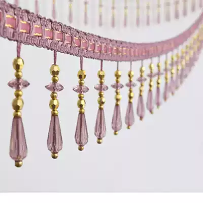 European style popular high-end curtain accessories accessories Lace tassel decoration lace beads Crystal long water droplets
