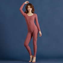 Micro spicy De Velvet incognito thermal underwear womens velvet suit winter wear base top slim heating base shirt