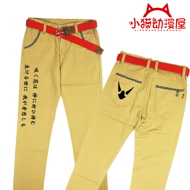 Nhà hoạt hình mèo con tám tầng Sakura dài quần sập trường 3 xung quanh đâm sầm 3 quần thường hai quần Yuan - Carton / Hoạt hình liên quan hình dán dễ thương