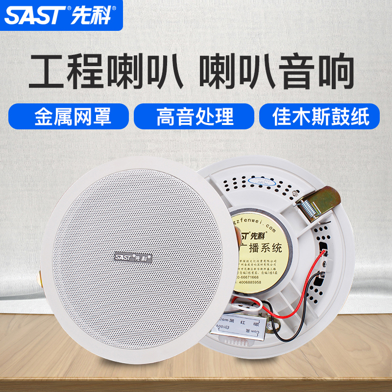 Shchenko suction top loudspeaker wall-mounted soundcolumn waterproof coaxial sound box indoor and outdoor wireless Bluetooth public broadcasting