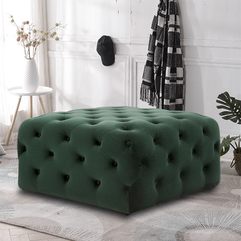 European style living room sofa foot stool American style coffee table footrest fitting room changing shoe stool trial shoe stool generous stool