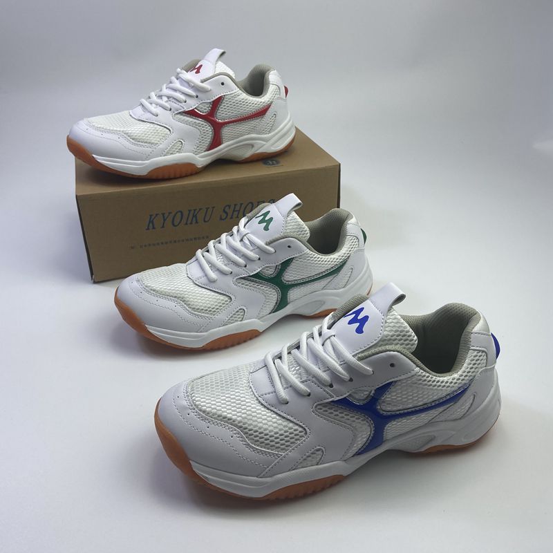 Foreign trade Export Japanese single male and female table tennis shoes Light Breathable Mesh Surface Sports Cattle Fascia Bottom Comprehensive Training Shoes